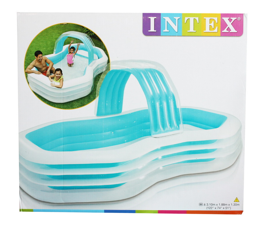 Intex Swim center family Cabana pool สระน้ำคาบาน่า 57198+สูบไฟฟ้า