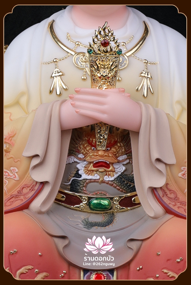 หม่าโจ้ว ม่าจ้อโป๋ เทียนส่งเซ่งโบ้ เทียนโหวเซี่ยบ้อ งานหินอ่อนคุณภาพสูง ขนาด 12/16/19/26 นิ้ว