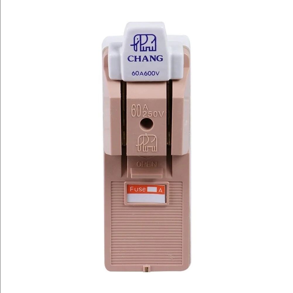 **2P** คัตเอ้า คัตเอาท์ CHANG ช้าง 2P 30/60A พร้อมฟิวส์ในกล่อง คัทเอาท์ ของแท้ 100% คัทเอ้า คัดเอ้า สะพานไฟ