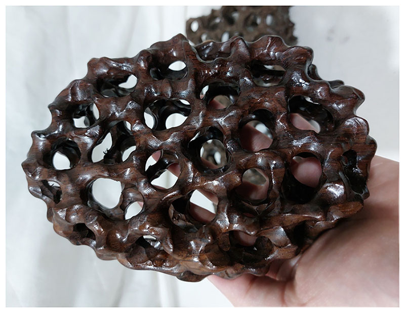 กี๋หรือฐานไม้สไตล์ธรรมชาติ ทรงรี อันละ