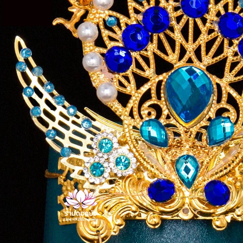 หมวกเทพเจ้าฝ่ายหญิง หมวกเทพนารี หมวกเทวนารี หมวกเจ้าแม่ หมวกพระหญิง หมวกกิมซิ้น หมวกพระจีน