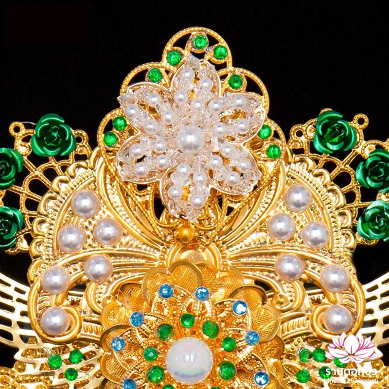 หมวกเทพเจ้าฝ่ายหญิง หมวกเทพนารี หมวกเทวนารี หมวกเจ้าแม่ หมวกพระหญิง หมวกกิมซิ้น หมวกพระจีน