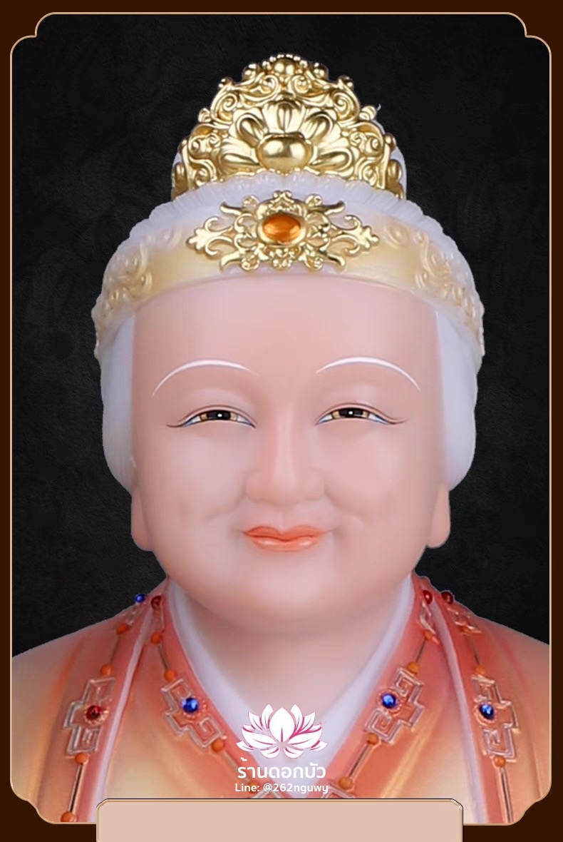 แปะกงแปะม่า ปุนเถ้ากงปุนเถ้าม่า เทพเจ้าที่จีน ประทับนั่งบัลลังก์มังกรคาบแก้ว งานหินอ่อนคุณภาพสูง ขนาด 12/16/19 นิ้ว