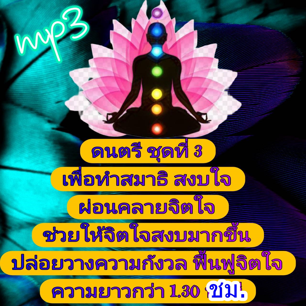 [พรเทวะ] แฟลชไดร์ฟ USb mp3 ดนตรี ชุดที่ 3 เพื่อสมาธิ สงบใจ ผ่อนคลายจิตใจ ช่วยให้จิตใจสงบมากขึ้น ปล่อยวางความกังวล ฟื้นฟูจิตใจ ความยาวกว่า 1.30 ชม. ใช้กับเครื่องเล่น USB/mp3 ทุกชนิดหรือเปิดฟังในรถยนต์เปิดในคอมพิวเตอร์ได้ *** สามารถ โหลดใส่มือถือ ฟังได้ ** 