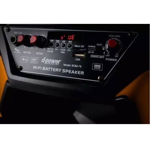 ลำโพง คาราโอเกะ LED BASS8นิ้ว treble2นิ้ว Dpower BOM79