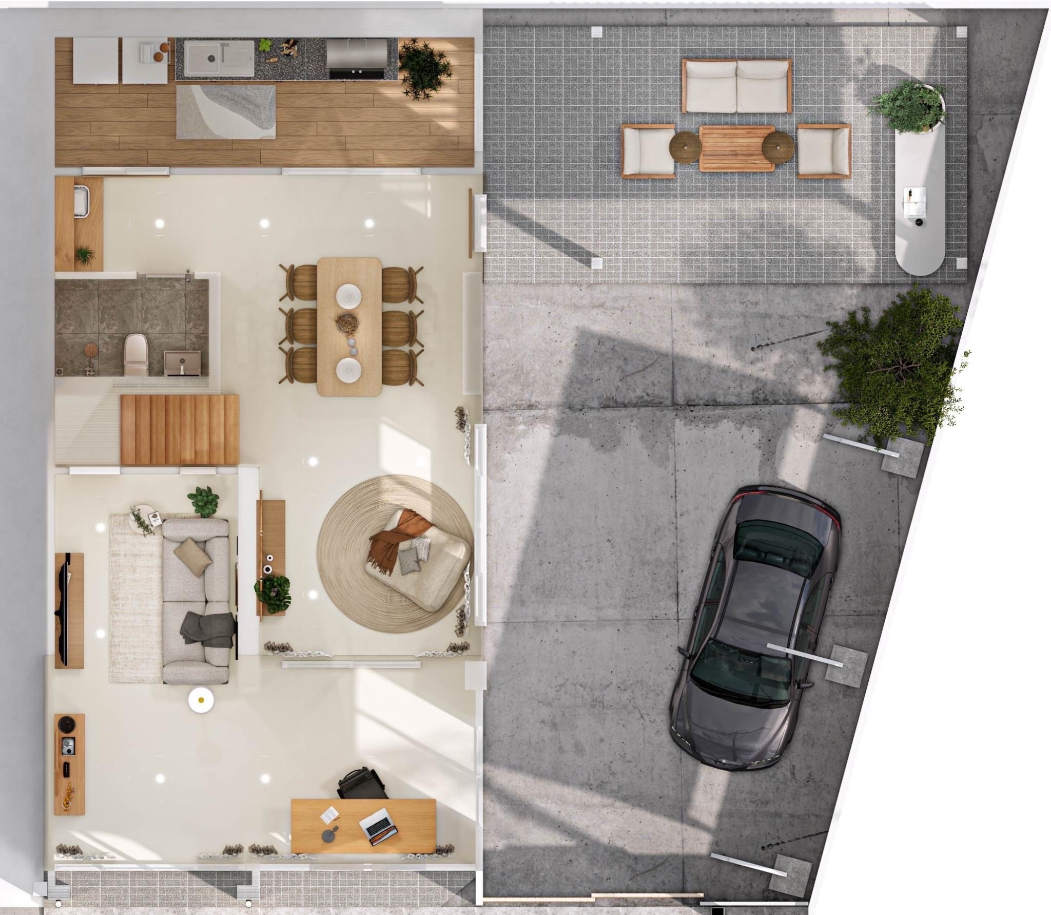 For Sale : Ratsada-Samkong, 2-Story Town Home, 3 Bedrooms 2 Bathrooms