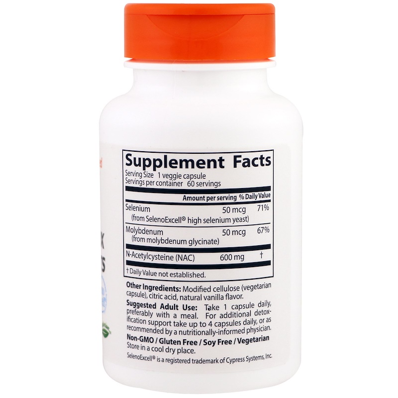 NAC ซีสเทอีน, NAC Detox Regulators