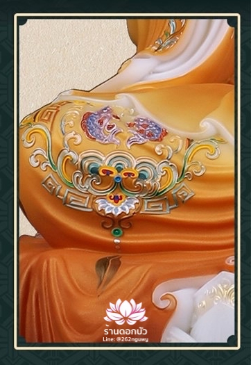 พระโพธิสัตว์กวนอิม พระแม่กวนอิมปางประทานพร ประทับนั่งบนดอกบัว งานหินอ่อน ขนาด 16/19/26/36 นิ้ว