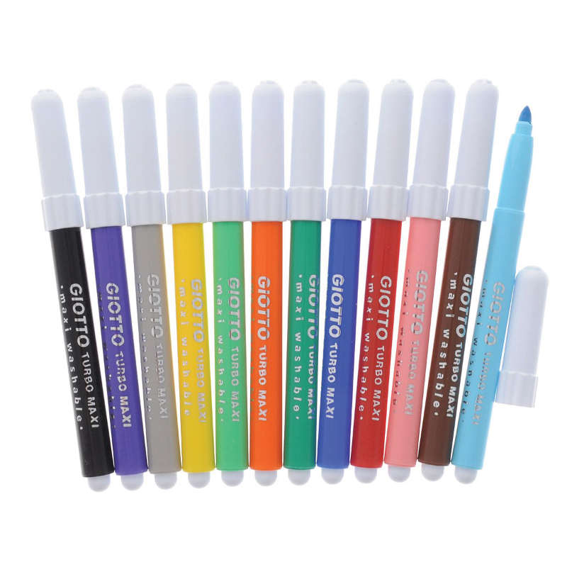 ปากกาเมจิกแท่งใหญ่ 18 สี GIOTTO- Turbo Maxi Markers