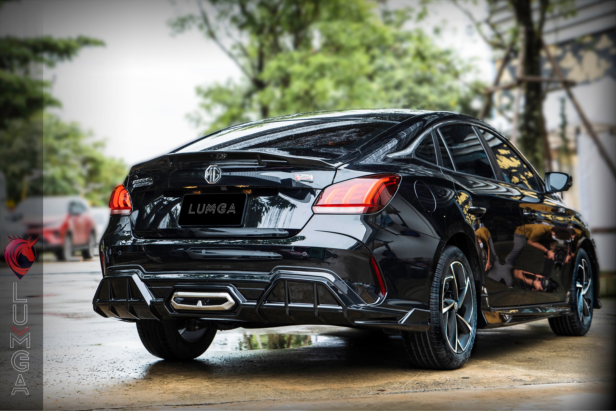 ชุดแต่งสเกิร์ตรอบคัน MG5 2022 Lumga bodykits (ลัมกา)