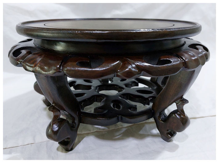 ฐานหรือกี๋ไม้สไตล์จีน ท๊อปประมาณ 22.5cmxสูง14.5cm