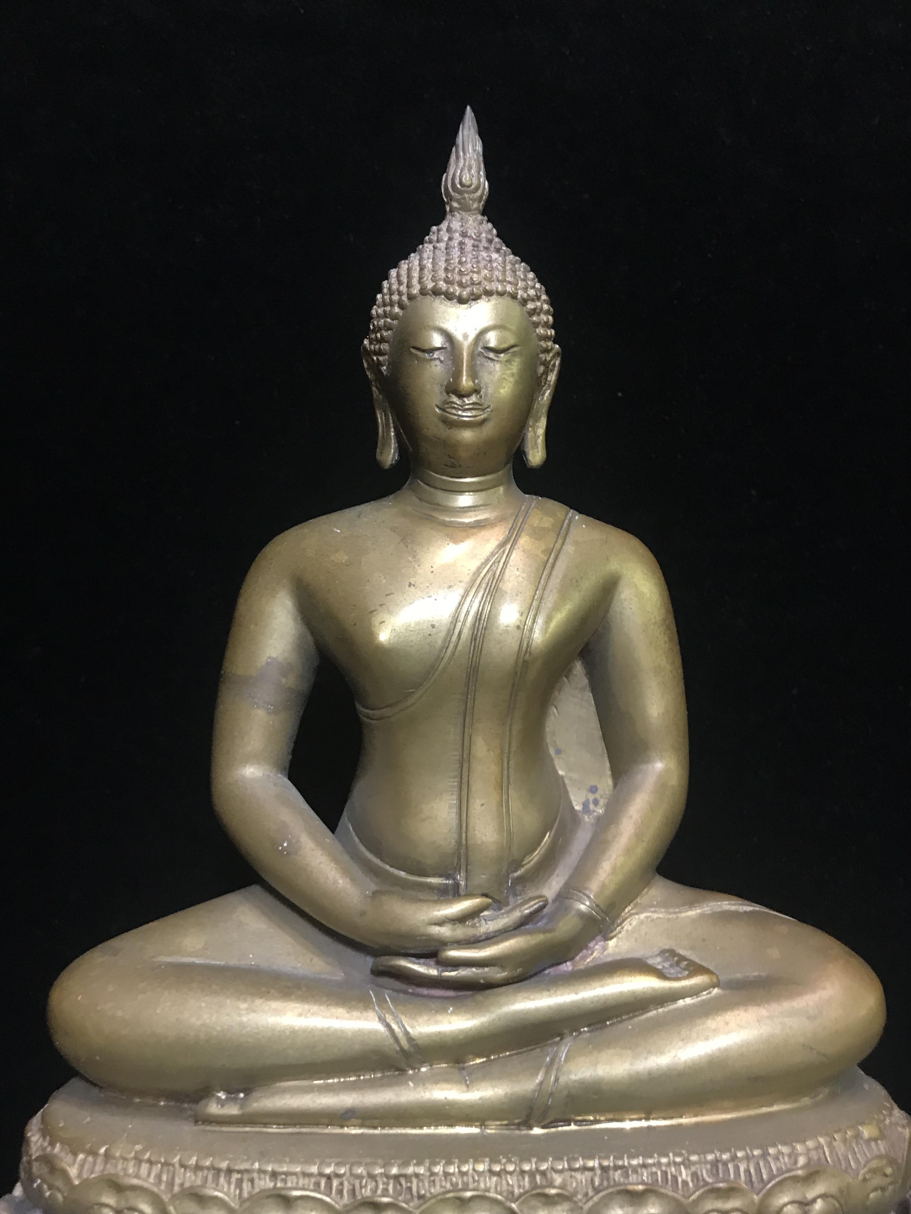 พระพุทธคมนาคมบพิธ (พระพุทธสิหิงค์จำลอง) ภปร. ครบรอบ 84 ปี กระทรวงคมนาคม พ.ศ.2539 หน้าตัก 5 นิ้ว เนื้อลำอู่แดง(หายาก)