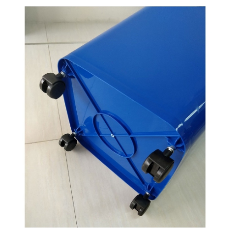 ถังขยะ 60 ลิตร ฝาเรียบ มีล้อ