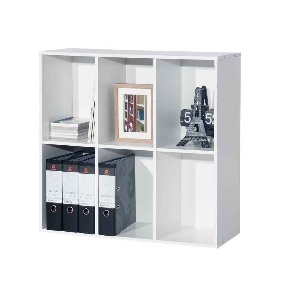 ชั้นอเนกประสงค์ 6 ช่อง ขาว