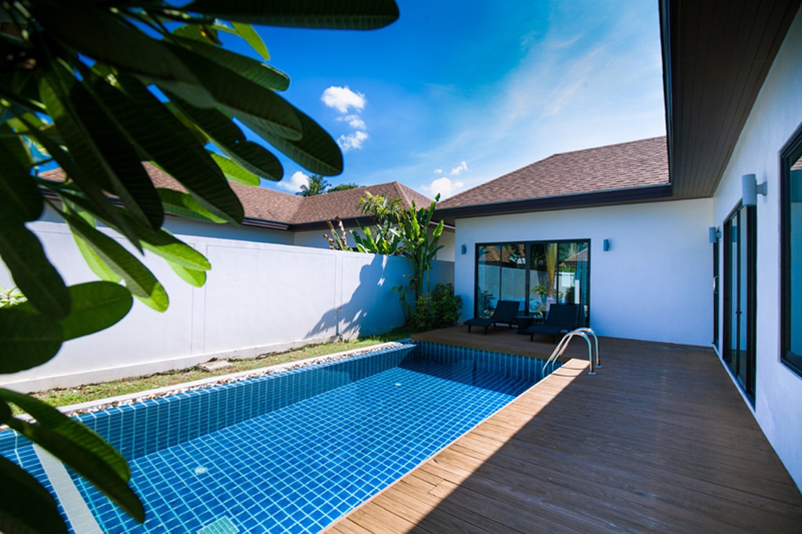 For Rent : Chalong, Private pool villa contemporary style, 2 Bedrooms 2 Bathrooms