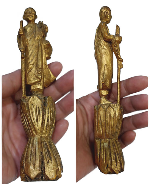 พระสิวลีไม้เก่า เล็กๆ-BPT741-