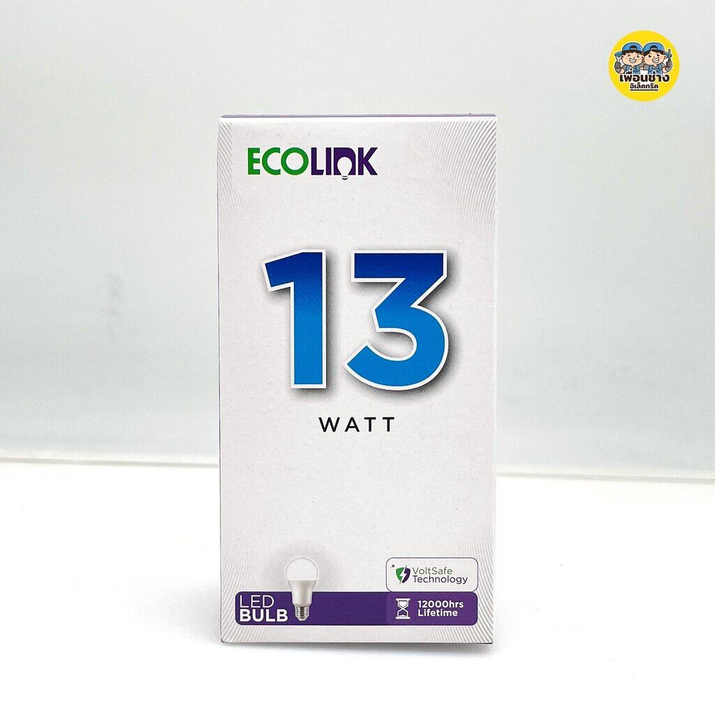 ECOLINK 13W หลอดไฟ LED Bulb 13W แอลอีดี By Signify หลอดประหยัดไฟ ประกัน 2 ปี หลอดบับ ขั้วเกลียว E27