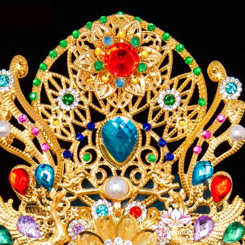 หมวกเทพเจ้าฝ่ายหญิง หมวกเทพนารี หมวกเทวนารี หมวกเจ้าแม่ หมวกพระหญิง หมวกกิมซิ้น หมวกพระจีน