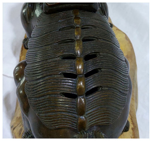 เตากำยาน เตาจุดกำยาน ทองเหลืองสไตล์จีน -มังกร