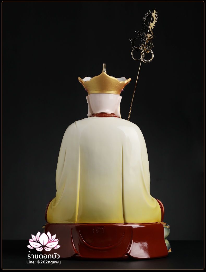 พระกษิติครรภโพธิสัตว์ ตี่จั่งอ๊วงผ่อสัก งานคุณภาพสูงจากช่างฝีมือระดับอาจารย์ ขนาด 18 นิ้ว
