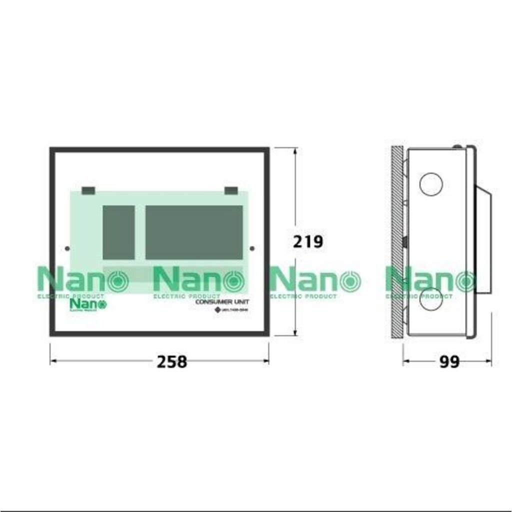 ตู้คอนซูมเมอร์ยูนิต PLUG ON NANO 6 ช่อง (ปลั๊กออน) เมนธรรมดา / กันดูด RCBO คอนซูมเมอร์ ตู้กันดูด ตู้ควบคุมคุมไฟ ตู้โหลดกันดูด PLUG ON
