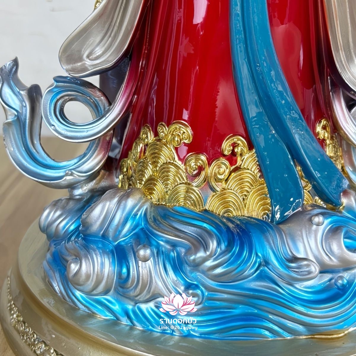 หม่าโจ้ว ม่าจ้อโป๋ เทียนส่งเซ่งโบ้ เทียนโหวเซี่ยบ้อ ปางยืน งานเรซิ่น ขนาด 12/16/19 นิ้ว