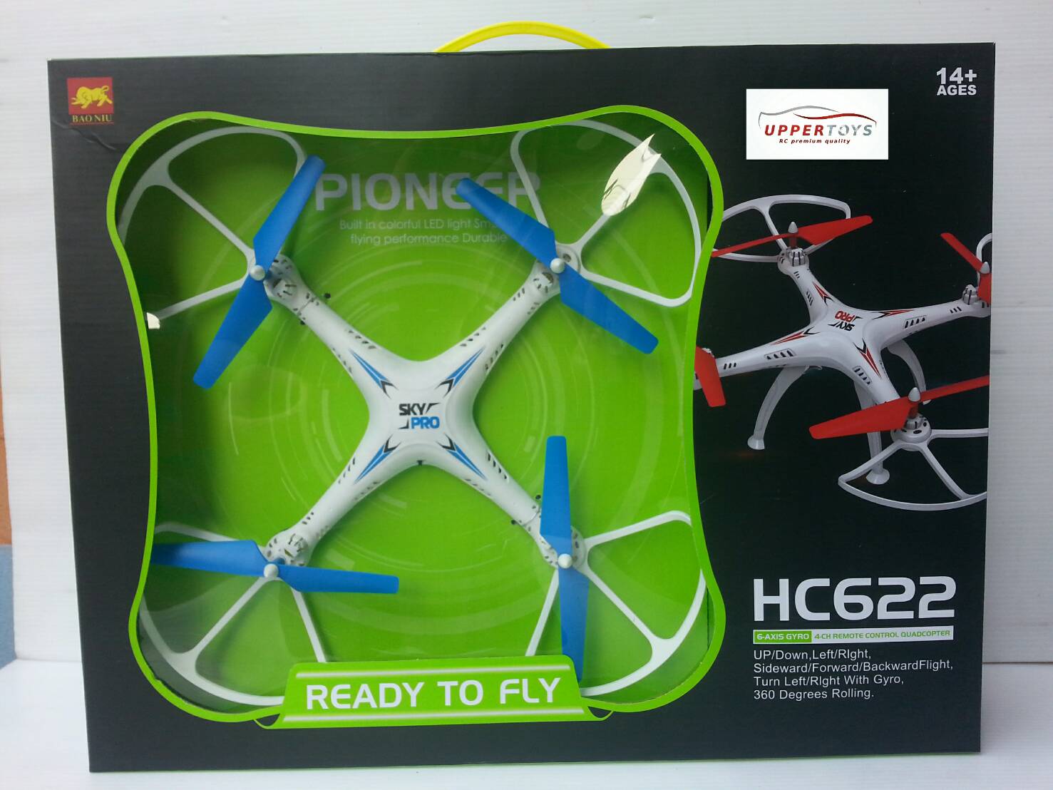 โดรนฝึกบิน HC622 pineer 6-axis gyro 4CH