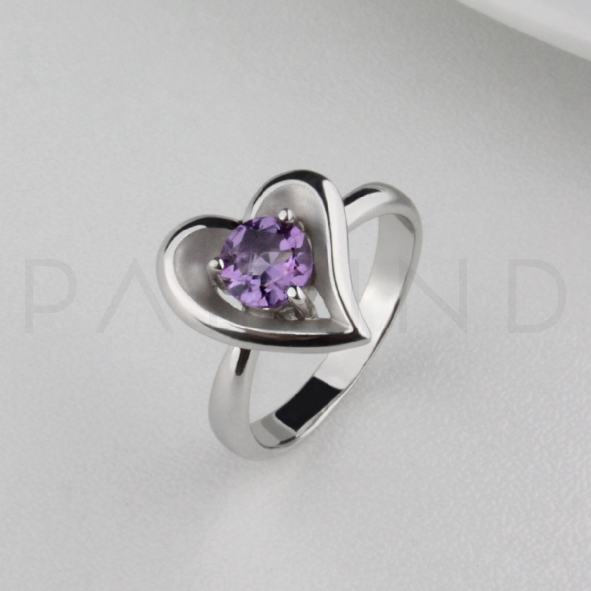 แหวนเงินดีไซน์ประดับ AMETHYST