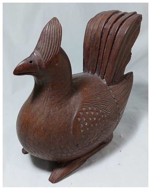 นกไม้สัก นกตลับ(มีช่องลับใต้ท้อง)งานเก่า