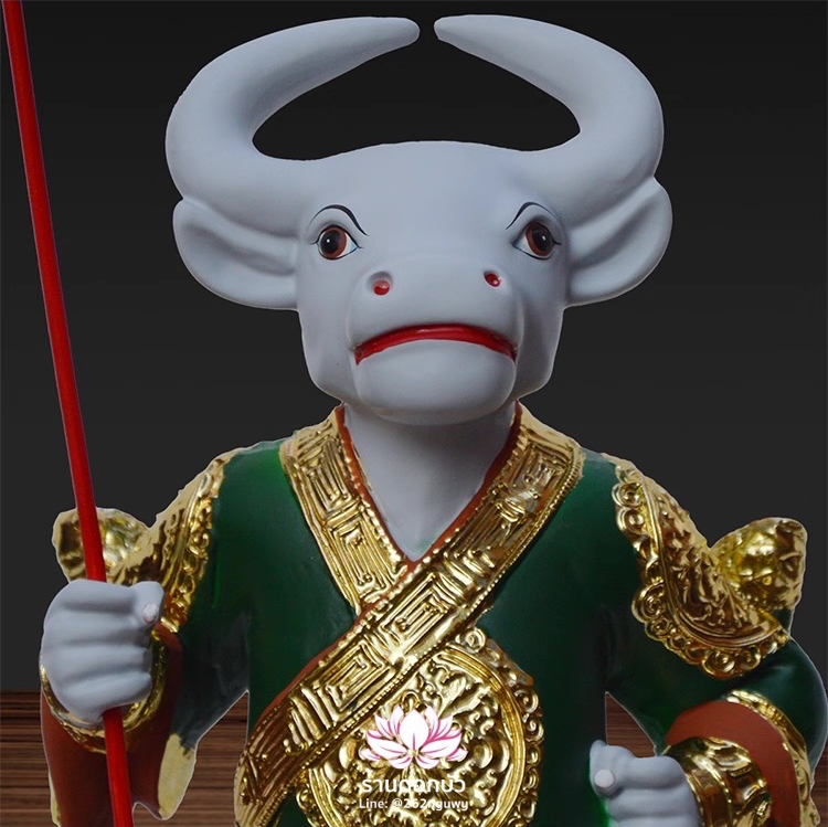 ยมบาลหัววัวหัวม้า ยมทูตหัววัวหน้าม้า งานเรซิ่น ขนาด 12 นิ้ว