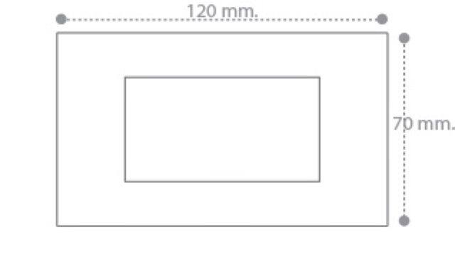 NANO หน้ากาก 3 ช่อง รุ่นใหม่ ขนาด 2x4 สีดำ