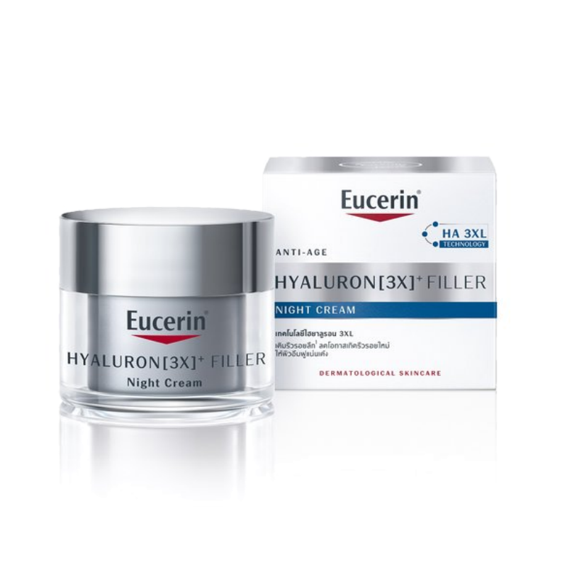 Eucerin Hyaluron (3X) Filler NIGHT Cream 50 ml.