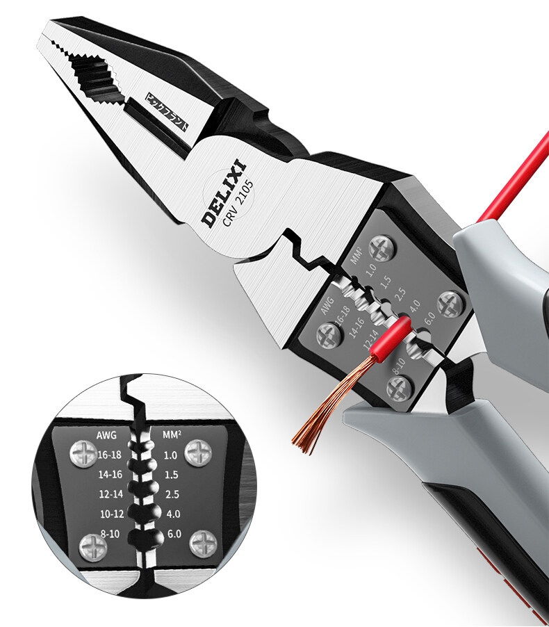 DELIXI คีมปากจิ้งจก คีมอเนกประสงค์ 7นิ้ว 9นิ้ว คีมตัด ปอก ย้ำ ตัด คีม คีมอเนกประสงค์ คีมตัดลวด มัลติฟังก์ชั่น