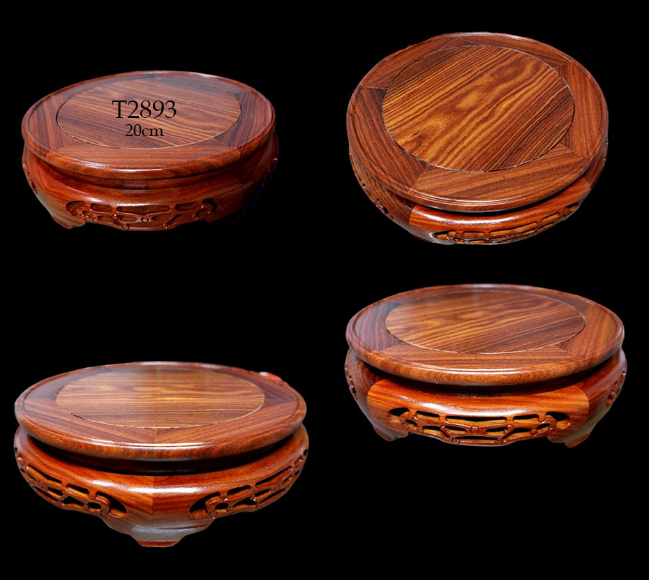 กี๋หรือฐานไม้สไตล์จีน หน้าท๊อ20cm ตัวละ