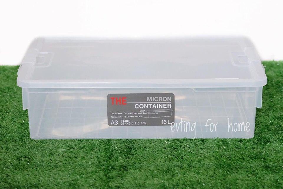 Small Evting กล่องเก็บของ เอนกประสงค์ ขนาด 16 L รุ่น 6656 อย่าลืม !! กดติดตามร้าน "รับส่วนลดเพิ่ม" กล่องใส กล่องใส่ของ สีใส storage box