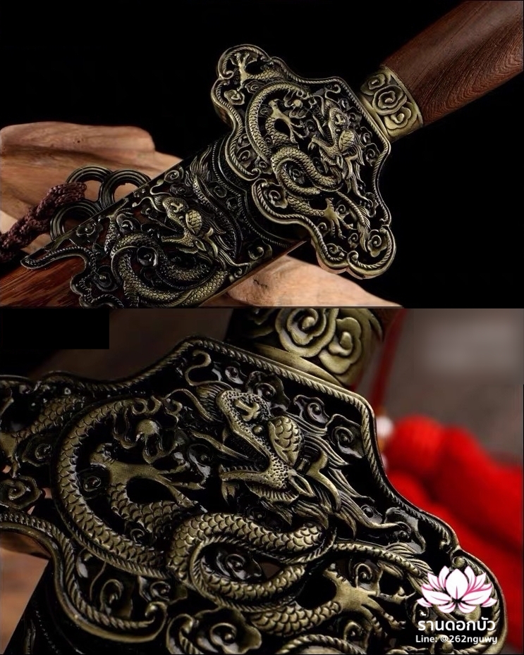 กระบี่ ดาบ อาวุธเทพเจ้าจีน ลายมังกร สัตว์มงคลแสดงถึงความยิ่งใหญ่