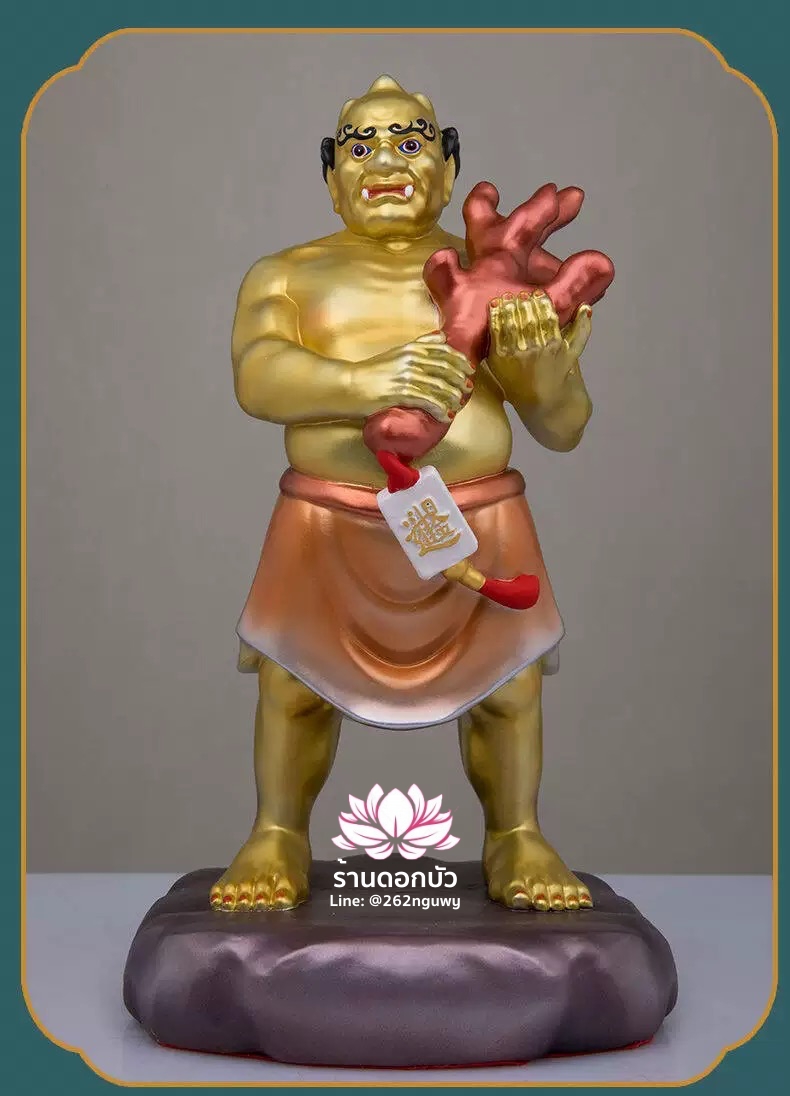 โหงวกุ้ย อู่กุ้ย อู่กุ้ยเจียงจิน หรือ ขุนพลห้าผี เทพบริวารสายนรก งานเรซิ่นคุณภาพสูง ขนาด 4/12 นิ้ว