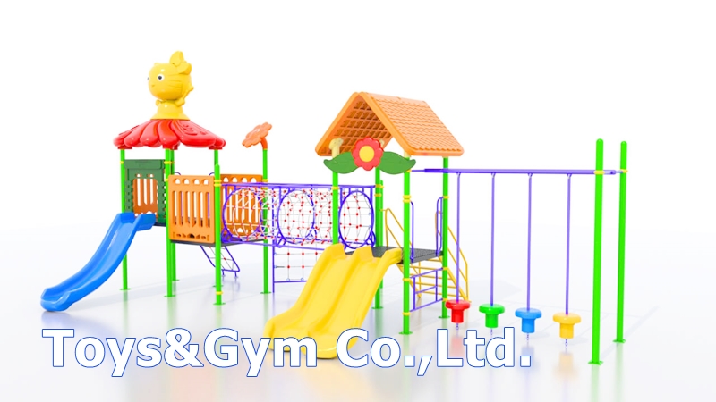 เครื่องเล่นสนามกลางแจ้ง ชุด Funny Kitty House