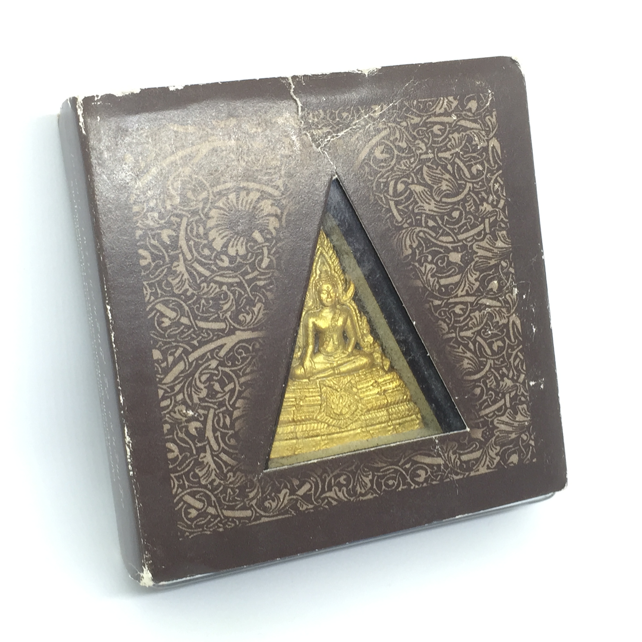 พระพุทธชินราช ภปร โครงการ "เพราะแผ่นดินนี้ คือ แผ่นดินเกิด"ปี2548 พระผงหลัง ภ.ป.ร. ทองแดง