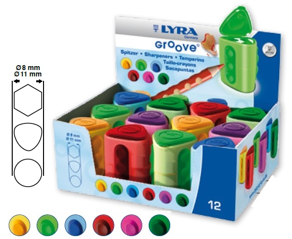 กบเหลาดินสอ 2 รู- GROOVE LYRA