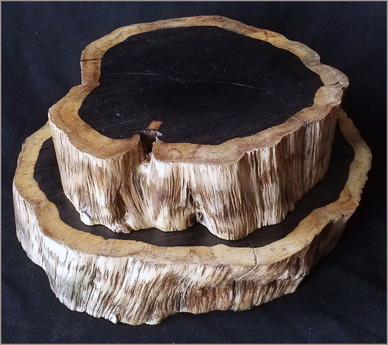 ฐานไม้มะเกลือแอฟริกา(Ebony)หนา 5cm