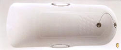 อ่างอาบน้ำ แบบมีมือจับ สีขาว รุ่น ดอนน่า 1.5 ม.พร้อมสะดือป๊อปอัพ COTTO BH225PP(H)WH