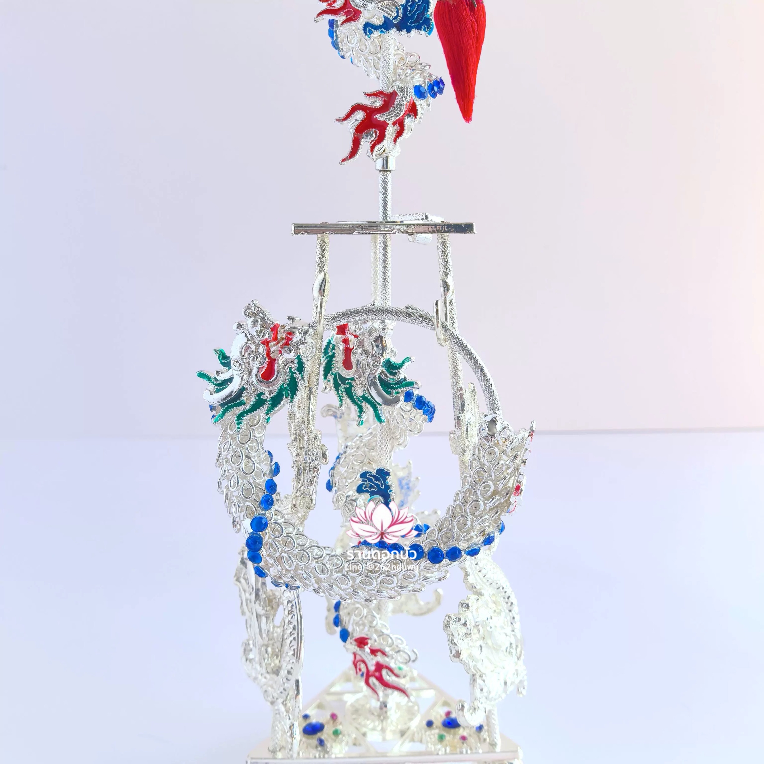 ทวนพร้อมห่วงนาจา สำหรับองค์พระกิมซิ้น อาวุธเทพเจ้านาจา หลี่โล่เฉี้ย จงตั๋นหง่วนโส่ย งานไต้หวันพรีเมียม