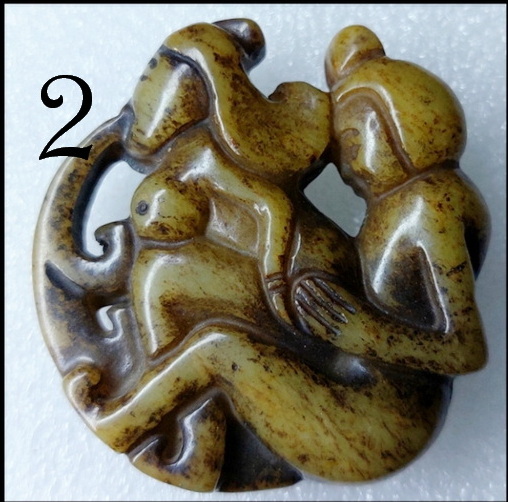 จี้หินสะสมสไตล์จีน(ลายกามสูตร)-BPT034-