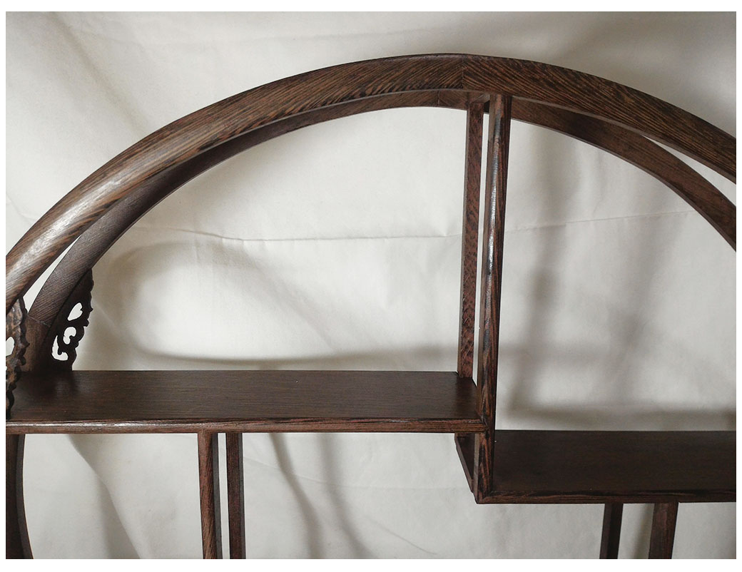 ชั้นวางของตั้งโชว์สไตล์จีน -ทรงกลม 50cm