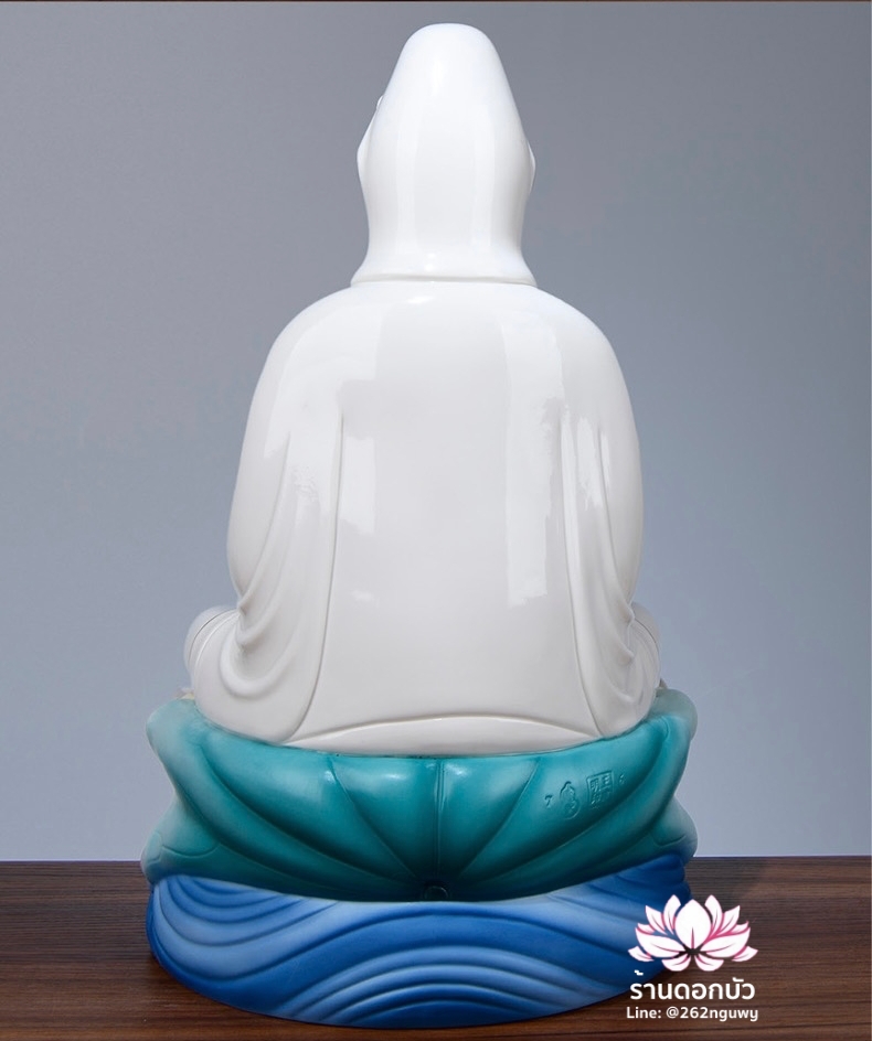 พระพุทธเจ้า (พระยูไล) พระโพธิสัตว์กวนอิม (กวนอิมผ่อสัก) พระกษิติครรภโพธิสัตว์ (ตี่จั่งอ๊วงผ่อสัก) และพระศรีอริยเมตไตรย (หมีเล่อฝอ) ขนาด 12/16/19 นิ้ว