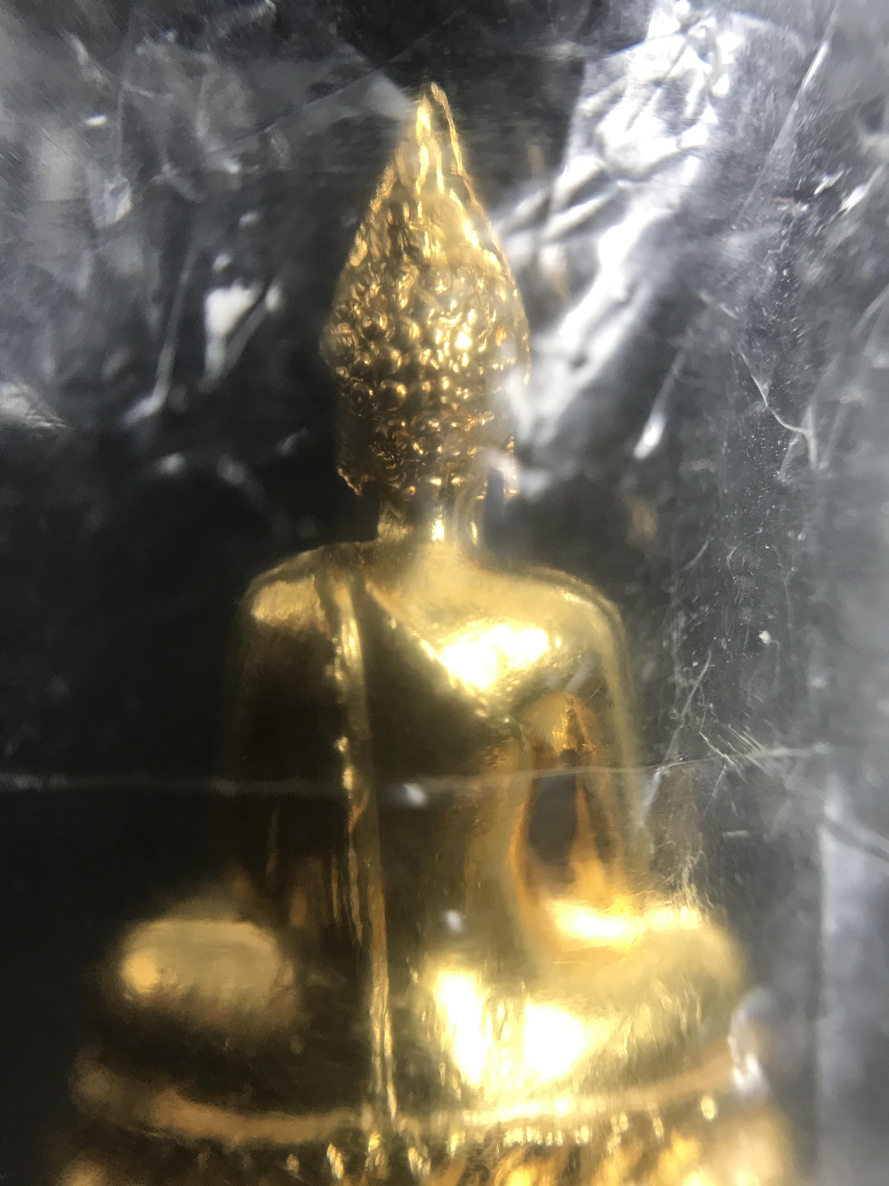 พระกริ่ง ภปร.(รุ่นแรก) วัดบวรนิเวศวิหาร พ.ศ.2508 กะไหล่ทองเดิม(กรรมการ)พิมพ์นิยม(หูยาว)สภาพสวยซีนซองเดิม (ในหลวงรัชกาลที่9ทรงเสด็จเททอง)