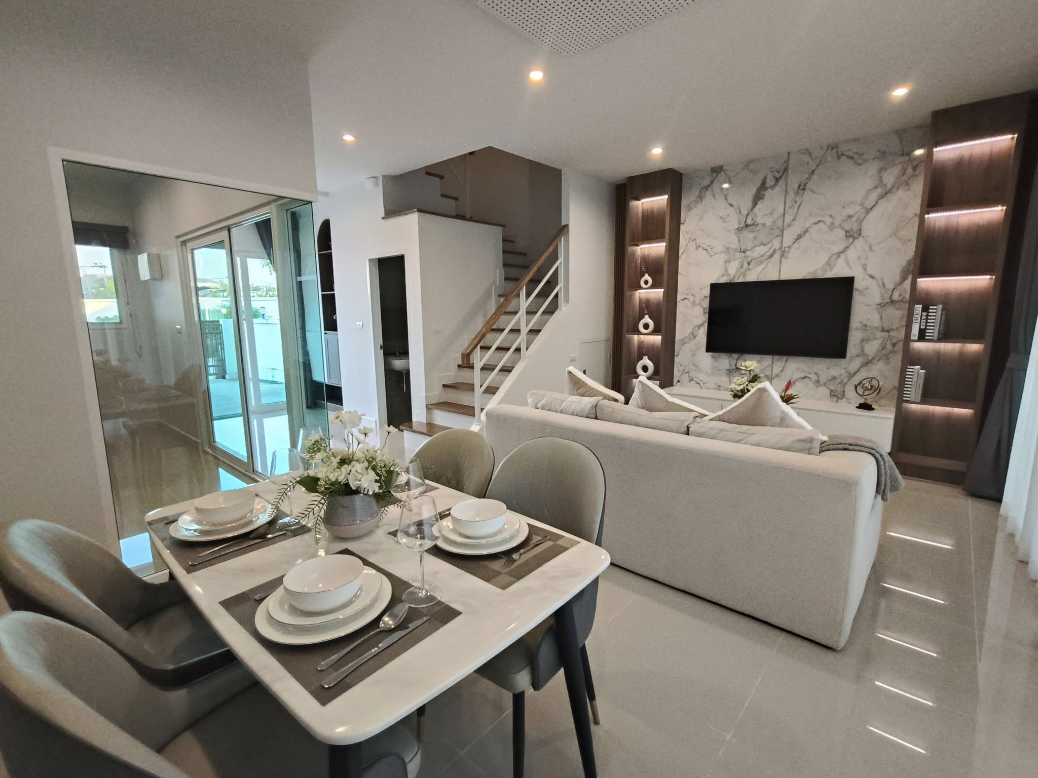 For Rent : Chalong, 2-Story Town Home @Supalai Primo, 3 Bedrooms 3 Bathrooms