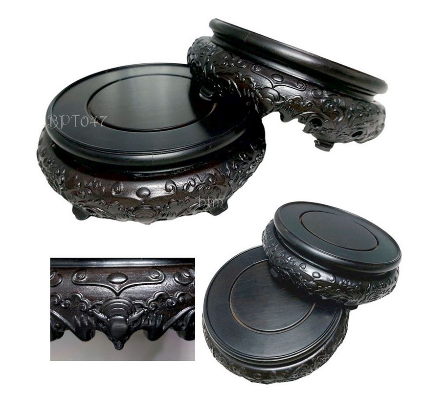 กี๋หรือฐานไม้สไตล์จีน ลาย5ค้างคาว