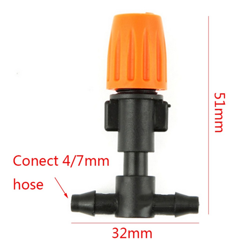 หัวพ่นหมอก แบบปรับได้ + ฐานสามทาง